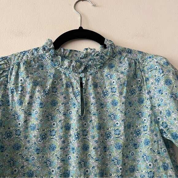 J. Crew Puff-Sleeve Top in Liberty Amelie Floral Print - Picture 5 of 10